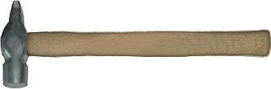 молотки с круглым бойком оцинкованные, деревянная ручка "арефино" 44434-44438