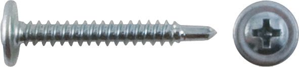 саморез для крепления листового металла оцинкованный (наконечник - сверло) 22813-22855